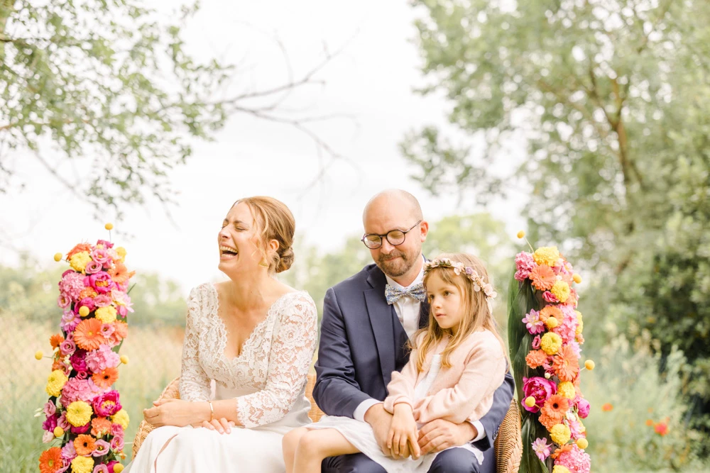 fleur bonheur pétale robe événement